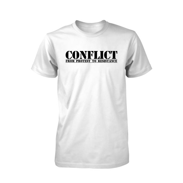 Conflict From Protest White Shirt 2 | Fairwear Shirt