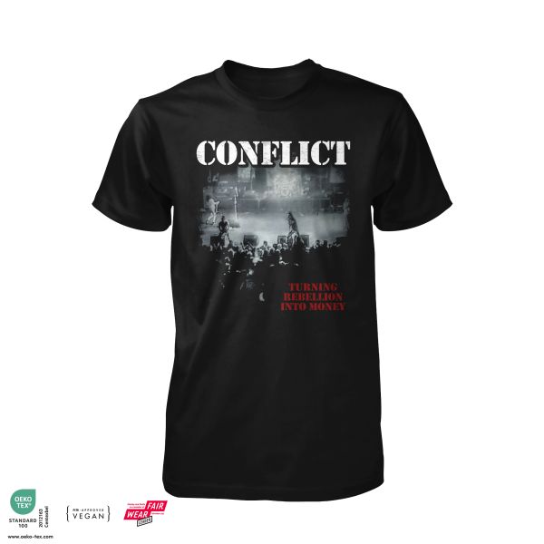 Conflict Turning Rebellion into Money Shirt | Fairwear Shirt