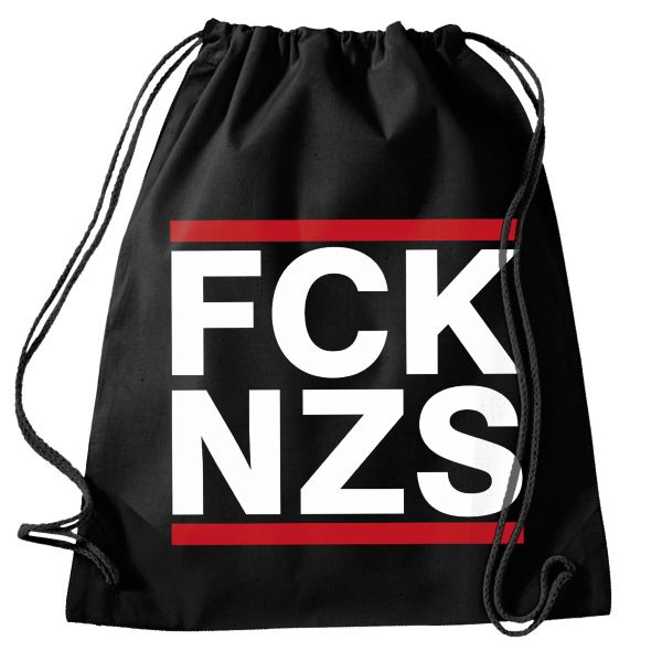 Art Worx FCK NZS Fuck Nazis Protest Turnbeutel | Gymsac